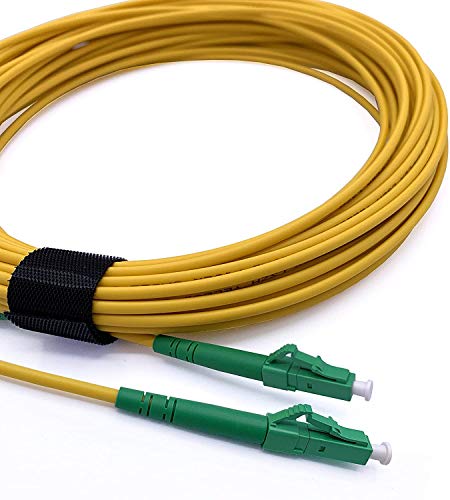 Elfcam® - 100m Glasfaserkabel LC/APC auf LC/APC Simplex Singlemode 9/125µm LSZH, FTTH LWL Patchkabel (100M) von Elfcam