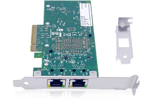 Elfcam® - 10Gb Netzwerkkarte in 2X RJ45 für Intel X540-T2 - X540 Chip, 10Gb PCI Express x8 LAN Adapter, 10Gb NIC für Windows Server, Windows 7/8/10, Linux von Elfcam