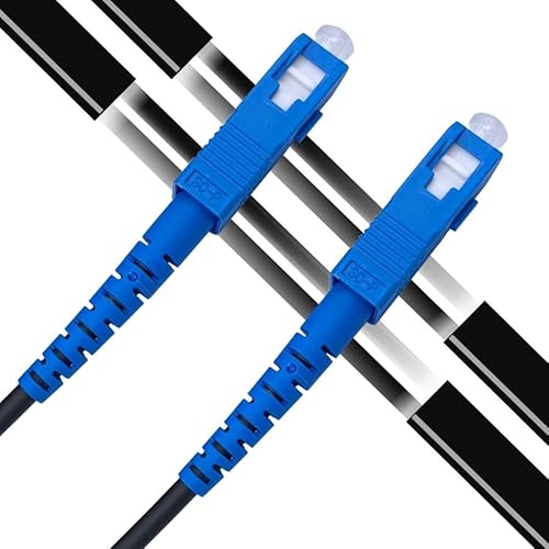 Elfcam® - 120m Glasfaserkabel für den Außenbereich, SC/UPC auf SC/UPC OS2 Simplex-Monomode, Kabeldurchmesser 5,0 mm, 120M von Elfcam