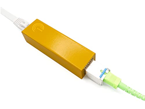 Elfcam® - 2 Stück Mini Fibre Ethernet Konverter, RJ45 Gigabit Konverter / Mini-GBiC SFP Multimode-Monomode Modul / 0.55-20KM von Elfcam