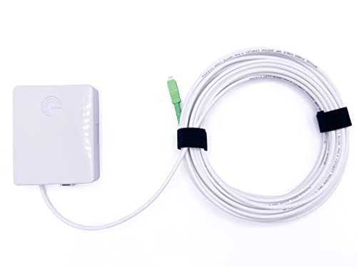 Elfcam® - 50m Glasfaser-Kabel SC/APC auf SC/APC Stecker mit Glasfaser-Abschlusspunkt (G-BOX Abschlusspunkt) FTTx, 50m von Elfcam
