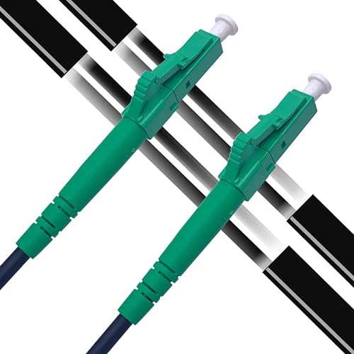 Elfcam® - 60m Glasfaser kabel für den Außenbereich, LC/APC auf LC/APC OS2 Simplex, Monomode, Kabeldurchmesser 5,0 mm, 60 Meter von Elfcam