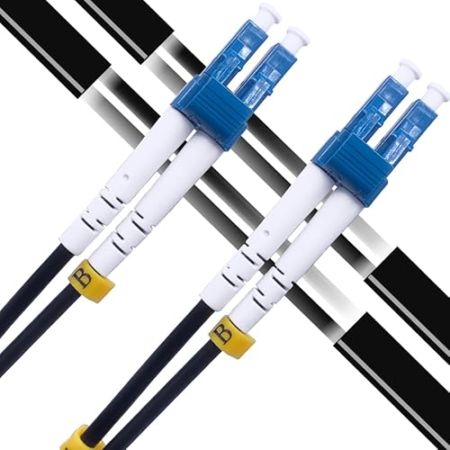 Elfcam® - 70m Glasfaserkabel LC/UPC zu LC/UPC OS2 Duplex Monomode 9/125μm für Außen- und Innenbereich, 70 Meter von Elfcam