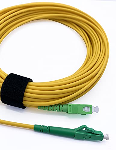Elfcam® - 70m Glasfaserkabel SC/APC auf LC/APC Simplex Singlemode 9/125 µm LSZH, LWL Patchkabel für FTTH (Fiber to the Home) (70M) von Elfcam