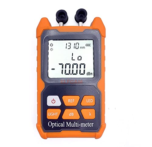 Elfcam® - FTTH Optisches Multimeter E-200 Unique für Feldtechniker, Glasfaser-Multimeter Eingebauter 2 mW Visual Fault Locator (VFL) von Elfcam