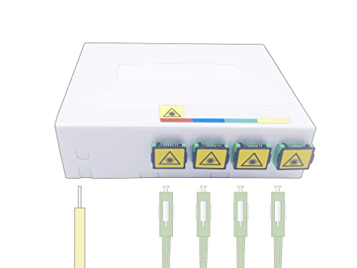 Elfcam® - Glasfaser-Abschlusspunkt (GF-AP) FTTH, Glasfaserstecker SC/APC (4 Optischer Anschluss) von Elfcam