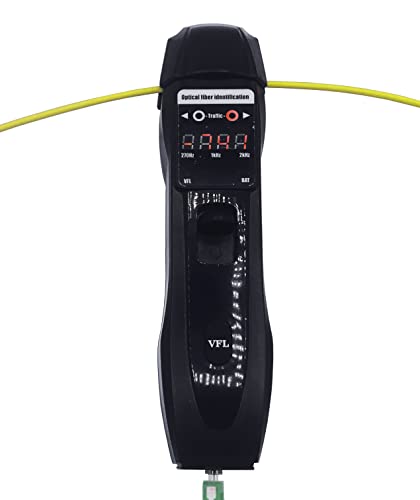 Elfcam® - Identifikator für Glasfaser mit Visueller Fehlersuche, 10 mW, für Faser 0,25 mm, 0,9 mm, 3,0 mm, Lieferung mit 2 Batterien 9 V von Elfcam