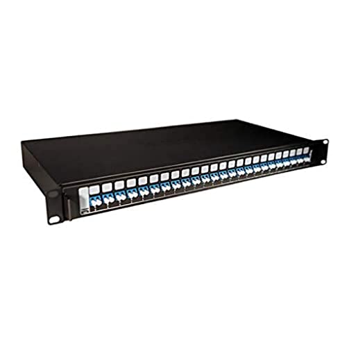 Elfcam® - Optische Schublade mit 24 Ports LC Duplex OS2 ausgestattet mit 24T LC UPC Duplexmonomode, Installation in Allen Racks und Schachten 19 Zoll auf dem Markt von Elfcam