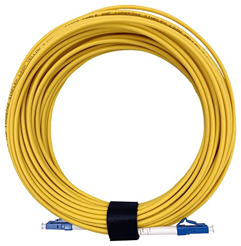 Elfcam - 1m Glasfaserkabel LC/UPC auf LC/UPC Simplex Singlemode 9/125 µm, LWL Kabel LSZH (1M) von Elfcam