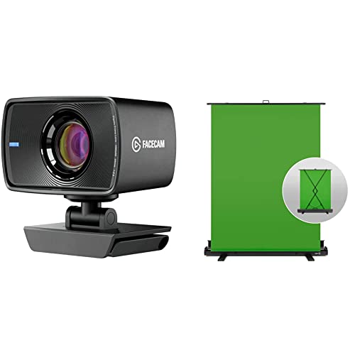 Elgato Pro Chroma Key Bundle - Full-HD-Webcam mit 1080p60, DSLR-ähnliche Bedienelemente, blitzschnelle Hintergrundentfernung für Livestreams, Gaming, Videokonferenzen in OBS, Zoom, Teams, für Mac, PC von Elgato