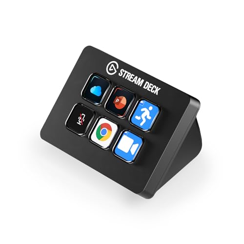 Elgato Stream Deck Mini – Kontrolliere Zoom, Teams, PowerPoint, MS Office etc.,mehr Produktivität mit nahtloser Integration für alltägliche Apps, leichte Kurzbefehl-Einrichtung, kompatibel mit Mac/PC von Elgato