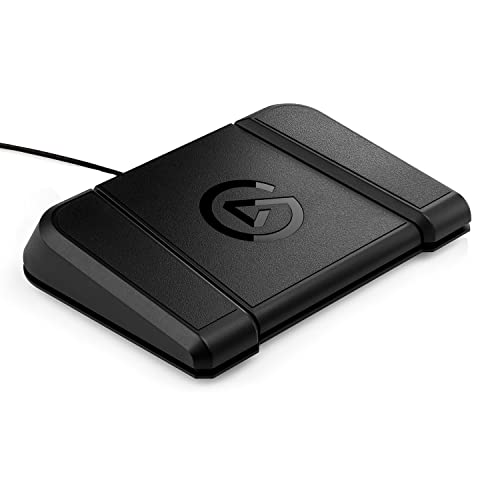 Elgato Stream Deck Pedal – Freihand-Studio-Controller, 3 Makro-Fußpedale, Auslösen von Aktionen in Apps und Software wie OBS, Twitch, YouTube und Anderen, für Mac und PC, 20GBF9901, Schwarz von Elgato