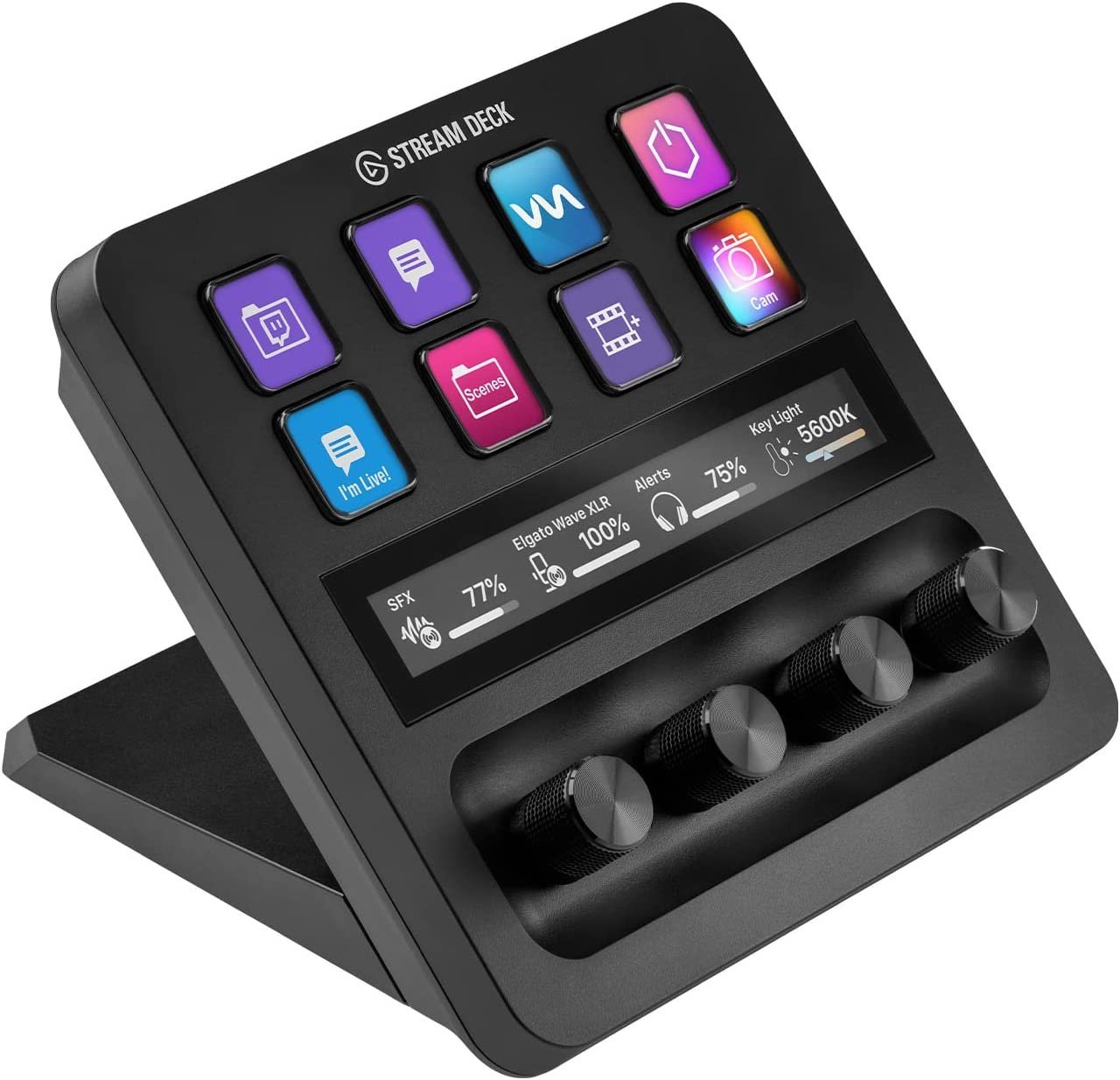 Elgato Streaming-Box Stream Deck +, Backlit, Hotkeys and Media Keys, Integrated Stand, Customizable Keys von Elgato