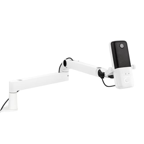 Elgato Wave:3 Mikrofon mit Mic Arm Low Profile, voll einstellbar mit Kabelkanal, ideal für Podcasts, Streaming, Gaming, Homeoffice, kostenlose Mixing-Software, Plug & Play für Mac, PC von Elgato