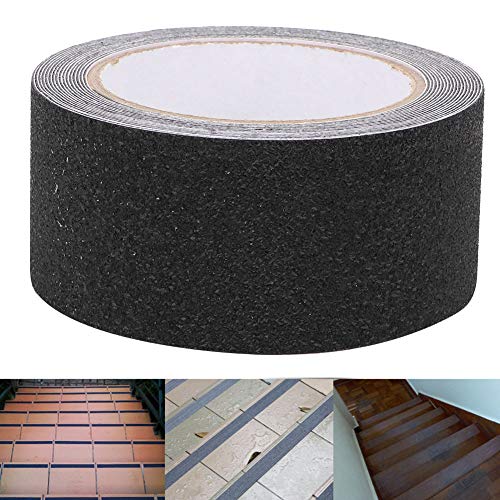 ElgnAura Anti - Slip Safety Tape, hohe Traktion Grip Tape Nicht -Schlupfband für Treppen, Peva -Schleifsicherheitsstreifen 5 m / 16,4 Fuß Länge, 50 mm / 2 -Zoll -Breite (Schwarz) von ElgnAura