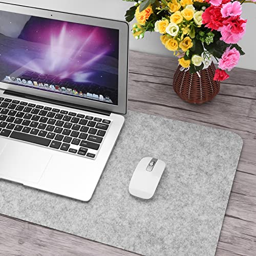 ElgnAura Non -Slip -Laptop -Pad, Tischmaus -Pad mit Anti -statischen Funktionen, 68x33cm Schreibtischmatte für Büro und Zuhause (Hellgrau) von ElgnAura