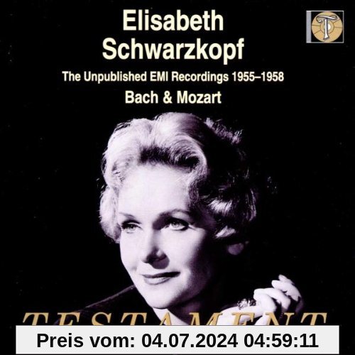 The Unpublished EMI-Recordings 1955-1958 (Bach, Mozart) von Elisabeth Schwarzkopf