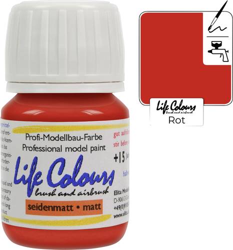 Elita LC000021-SM-015 Modellbau-Farbe Rot 15ml Elita LC000021-SM-015 Modellbau-Farbe Rot 15ml von Elita