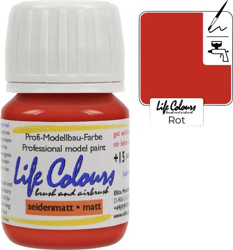 Elita LC000021-SM-015 Modellbau-Farbe Rot 15ml von Elita