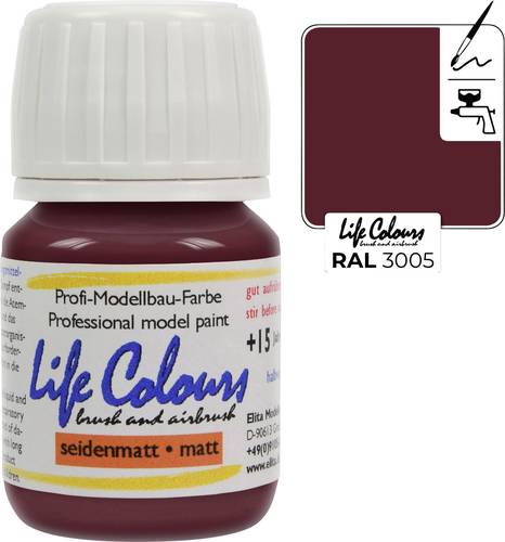Elita LC003005-SM-015 Modellbau-Farbe Weinrot 15ml Elita LC003005-SM-015 Modellbau-Farbe Weinrot 15ml von Elita