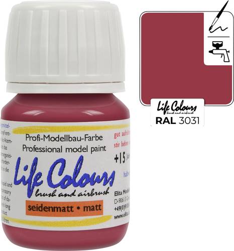 Elita LC003031-SM-015 Modellbau-Farbe Orientrot 15ml von Elita