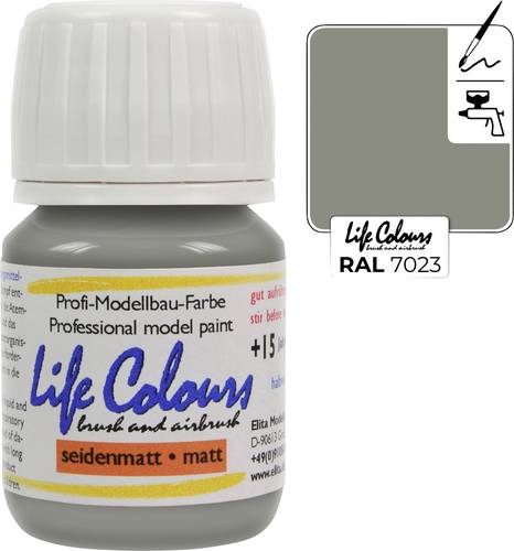 Elita LC007030-SM-015 Modellbau-Farbe Stein-Grau 15ml von Elita