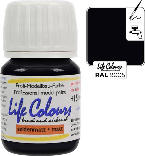 Elita LC009005-SM-015 Modellbau-Farbe Tief-Schwarz 15ml Elita LC009005-SM-015 Modellbau-Farbe Tief-Schwarz 15ml von Elita