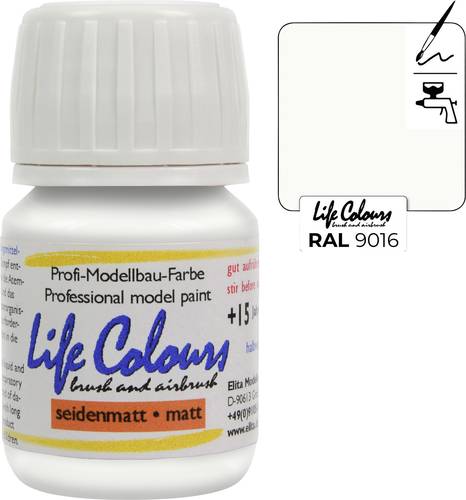 Elita LC009016-SM-015 Modellbau-Farbe Verkehrsweiß 15ml Elita LC009016-SM-015 Modellbau-Farbe Verkehrsweiß 15ml von Elita