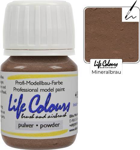 Elita LC030250 Modellbahn-Pulverfarbe mineralbraun 30ml von Elita