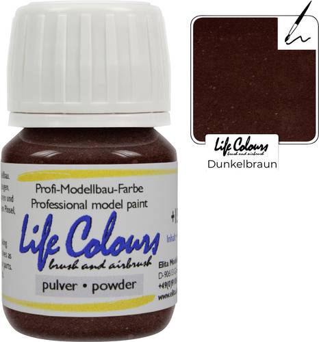 Elita LC030251 Modellbahn-Pulverfarbe Dunkelbraun 30ml von Elita