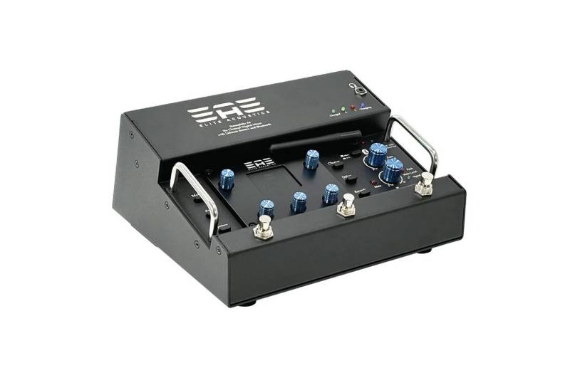 Elite Acoustics Elite Acoustics Digitalmixer-Pedal StompMix X6 Digitales Aufnahmegerät (6-Kanal Digitales Mixer Pedal mit Akku) von Elite Acoustics