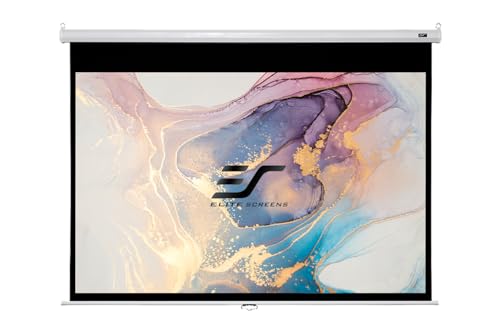 Elite Screens M85XWS1 Manual Series Projektor Leinwand (Diagonal 215,9 cm (85 Zoll), Format 1:1) von Elite Screens
