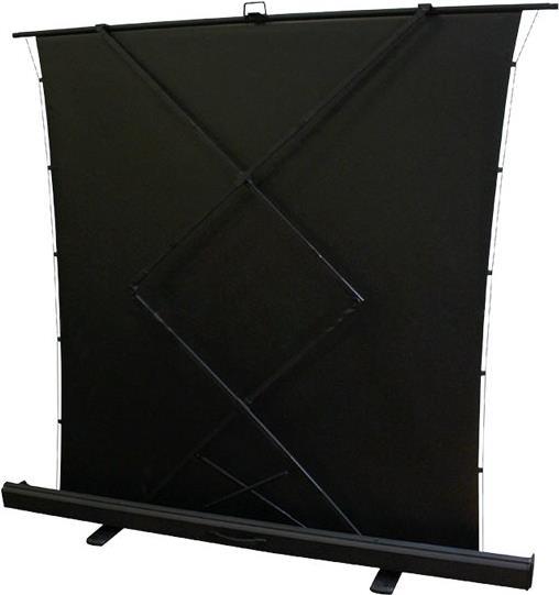 Elite Screens ezCinema Tab-Tension Series - Projektionsschirm mit Bodenständer - bodenstehend - 203 cm (80) - 16:9 - Matte White, MaxWhite 2 - Schwarz von Elite Screens