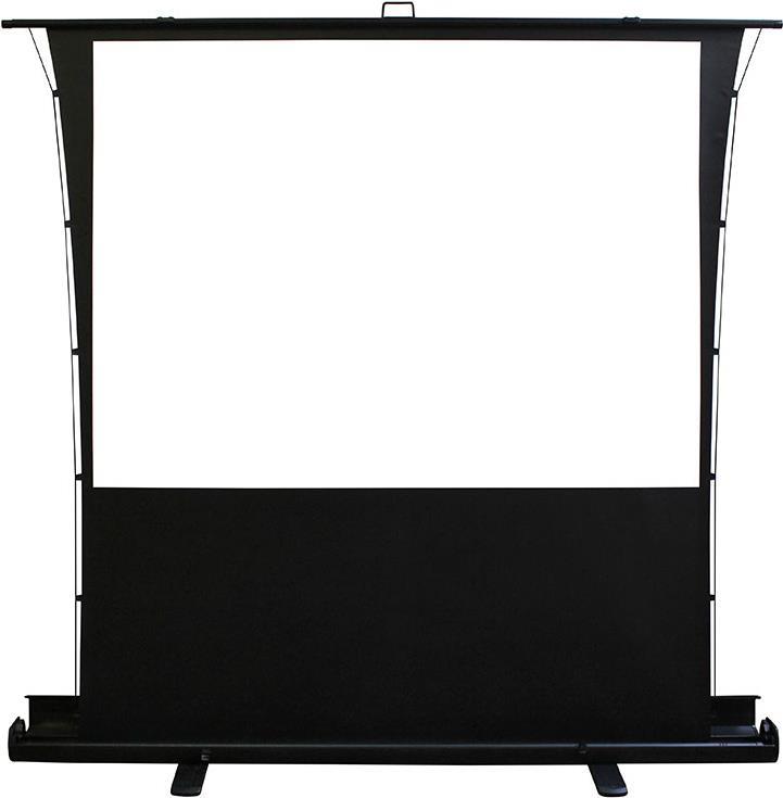 Elite Screens ezCinema Tab-Tension Series - Projektionsschirm mit Bodenständer - bodenstehend - 234 cm (92) - 16:9 - Matte White, MaxWhite 2 - Schwarz von Elite Screens