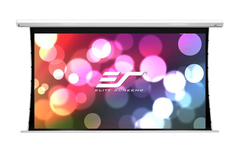 Motorleinwand Elite Screens Saker Tab Tension - CineGrey 5D - 265,7 x 149,6 - 16:9 Vorlauf 30 cm von Elite Screens