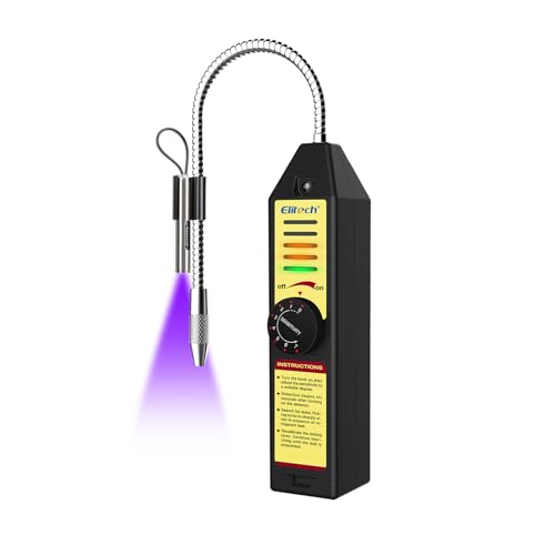 Elitech WJL-6000UV Kältemittel-Leckdetektor – Halogen-Gasdetektor für Klimaanlagen (R22, R134A, R410A, R404A, R32) | UV-Licht, Hochsensitiv, Akkubetrieben | HVAC-Werkzeug für Kältetechnik & Wartung Elitech WJL-6000UV Kältemittel-Leckdetektor – Halogen-Gasdetektor für Klimaanlagen (R22, R134A, R410A, R404A, R32) | UV-Licht, Hochsensitiv, Akkubetrieben | HVAC-Werkzeug für Kältetechnik & Wartung von Elitech