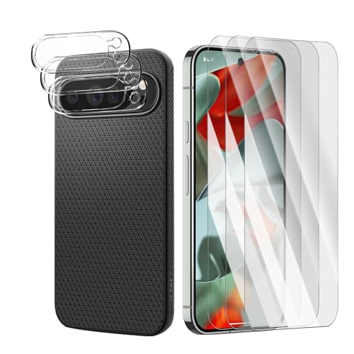 Elitecran 3+3 Stück Harte Displayschutzfolie für Google Pixel 9 pro, 3 Stück Schutzfolie und 3 Stück Kameraschutz, Anti-Kratz, Bläschenfrei, Unterstützt Fingerabdruck-ID, HD Displayschutz Folie Elitecran 3+3 Stück Harte Displayschutzfolie für Google Pixel 9 pro, 3 Stück Schutzfolie und 3 Stück Kameraschutz, Anti-Kratz, Bläschenfrei, Unterstützt Fingerabdruck-ID, HD Displayschutz Folie von Elitecran