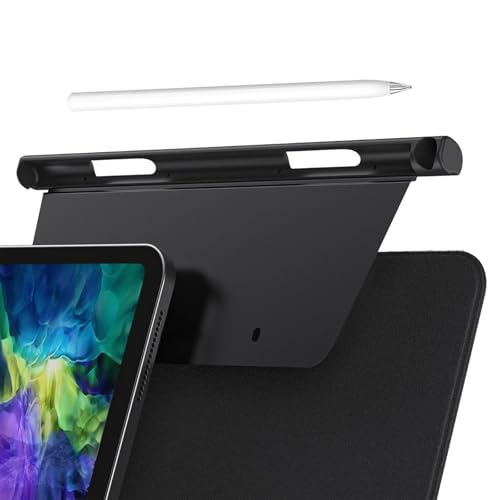 Pencil Stifthalter für Pencil 1. und 2. Generation Hülle Kompatibel mit Magic Keyboard, Smart Keyboard Folio, Smart Folio und Anderen Magnetisch Hülle, Pen Halter für iPad, Schwarz von Elitecran