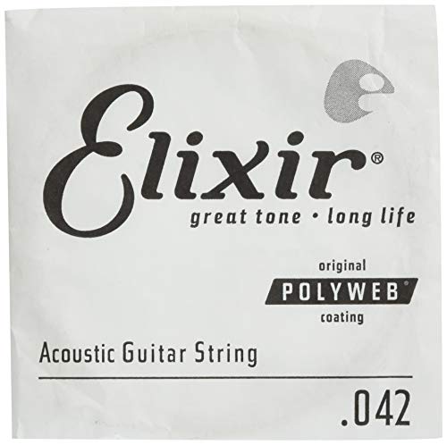 Elixir Gitarrensaite 0.042 (80/20 Bronze, Polyweb-Beschichtung) von Elixir