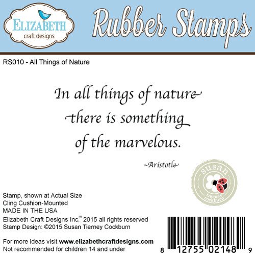 In All Things Gummistempel, Rot von Elizabeth Craft Designs