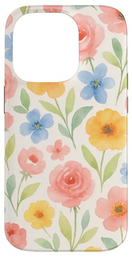 Aquarell Floral Art Soft Pastell Botanical Flower Print Hülle für iPhone 14 Pro Aquarell Floral Art Soft Pastell Botanical Flower Print Hülle für iPhone 14 Pro von Elk Phone Designs