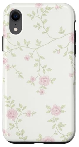 Aquarell Floral Art Soft Pastell Botanical Flower Print Hülle für iPhone XR von Elk Phone Designs