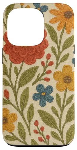 Cottagecore Boho Kunststickerei Blumenmuster Kunst Hülle für iPhone 13 Pro Cottagecore Boho Kunststickerei Blumenmuster Kunst Hülle für iPhone 13 Pro von Elk Phone Designs