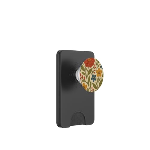 Cottagecore Boho Kunststickerei Blumenmuster Kunst PopSockets PopWallet für MagSafe Cottagecore Boho Kunststickerei Blumenmuster Kunst PopSockets PopWallet für MagSafe von Elk Phone Designs