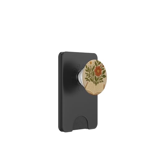 Gesticktes Blumenbuch Cottagecore PopSockets PopWallet für MagSafe Gesticktes Blumenbuch Cottagecore PopSockets PopWallet für MagSafe von Elk Phone Designs