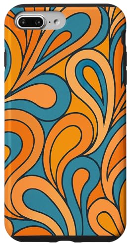 Groovy Paisley Retro Y2K Hippie Orange Blau Muster Kunst Hülle für iPhone 7 Plus/8 Plus Groovy Paisley Retro Y2K Hippie Orange Blau Muster Kunst Hülle für iPhone 7 Plus/8 Plus von Elk Phone Designs