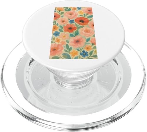 Ölgemaltes Aquarell-Blumenmuster in sanften Pastellkreiden PopSockets PopGrip für MagSafe Ölgemaltes Aquarell-Blumenmuster in sanften Pastellkreiden PopSockets PopGrip für MagSafe von Elk Phone Designs