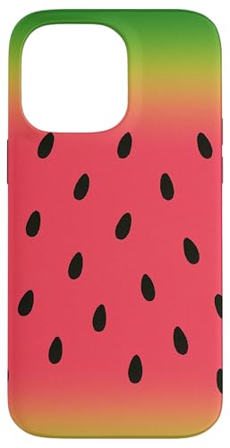Wassermelone Farbverlauf Obst Streifen Sommer Hülle für iPhone 14 Pro Max von Elk Phone Designs