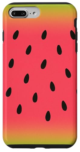 Wassermelone Farbverlauf Obst Streifen Sommer Hülle für iPhone 7 Plus/8 Plus von Elk Phone Designs