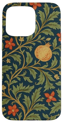 William Morris Stil Granatapfel Botanisches Muster Hülle für iPhone 15 Pro Max William Morris Stil Granatapfel Botanisches Muster Hülle für iPhone 15 Pro Max von Elk Phone Designs